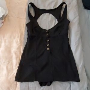 One-piece black swimsuit from Victoria's Secret